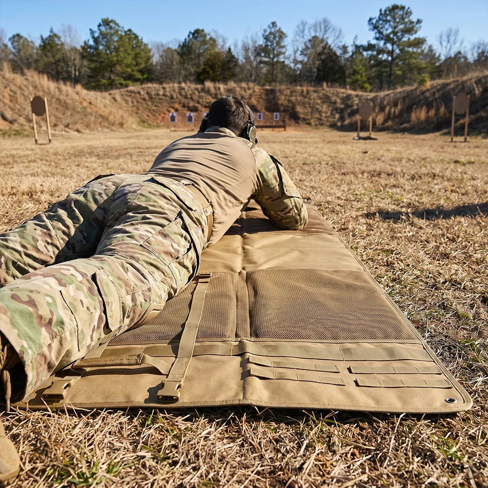 Tactical Shooting Mat, Nylon Moisture-proof Floor Mat, Portable Camping Mat, Military Fan Equipment Vue