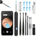 Visual Ear Wax Cleaner with 1080P HD Camera & LED Otoscope Ear Cleaning Camera Vue Set1-Black Set China Mainland