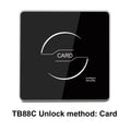 New Arrive Exquisite Design Zinc Backlight Fingerprint Keypad Standalone Metal for 12V Electric Access Control System Door Entry Vue TC886-EM