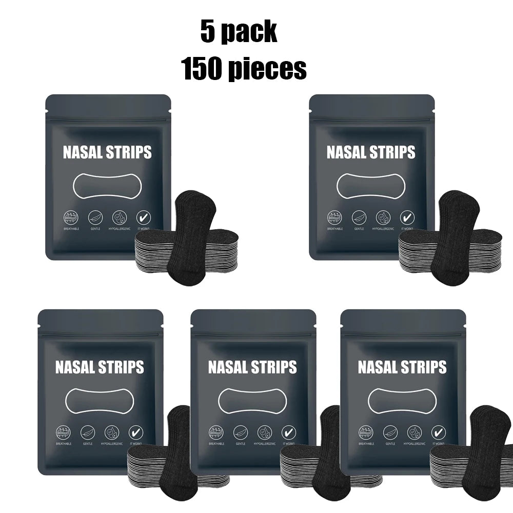Anti Snoring Nose Strips Breathing Correction 30 60 90 150 Breathable Vue 5 pack-150 pieces