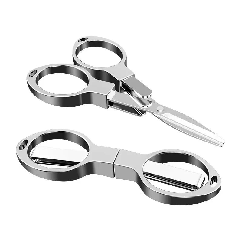 Knife 1PC Portable Folding Scissors Carbon Steel Line Cutting Tools Mini Hand Tool Supplies Multifunctional Needlework Scissors Vue