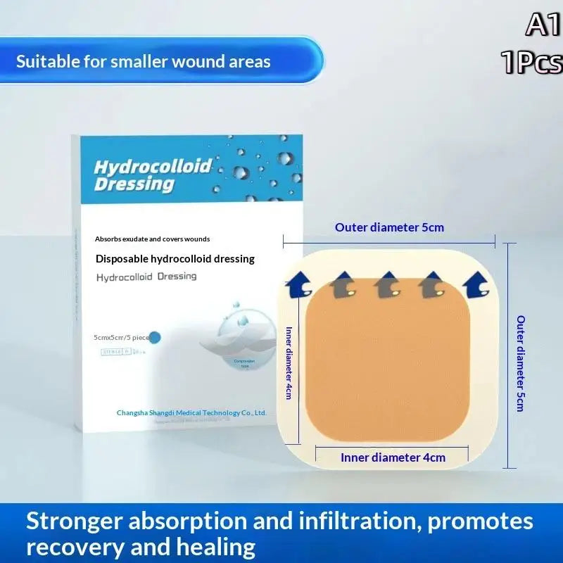 Hydrocolloid Self Adhesive Wound Dressing Waterproof Blister Patch Pressure Ulcer Bedsore Care Disposable Skin Protection Patch Vue A1