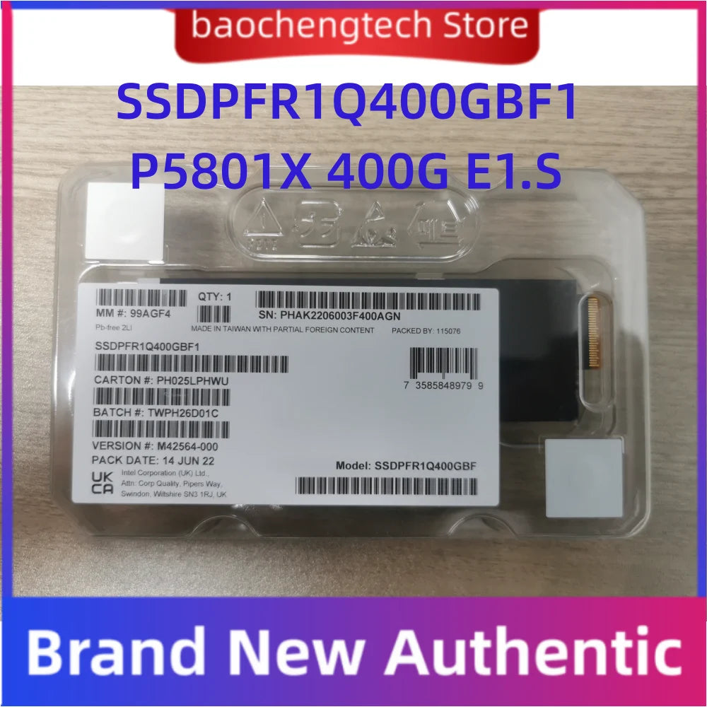SSDPFR1Q400GBF1 SSD P5801X 400G E1.S with adapter PCIe card Interface Enterprise Solid State Drive FOR Intel Aoteng Brand New Vue