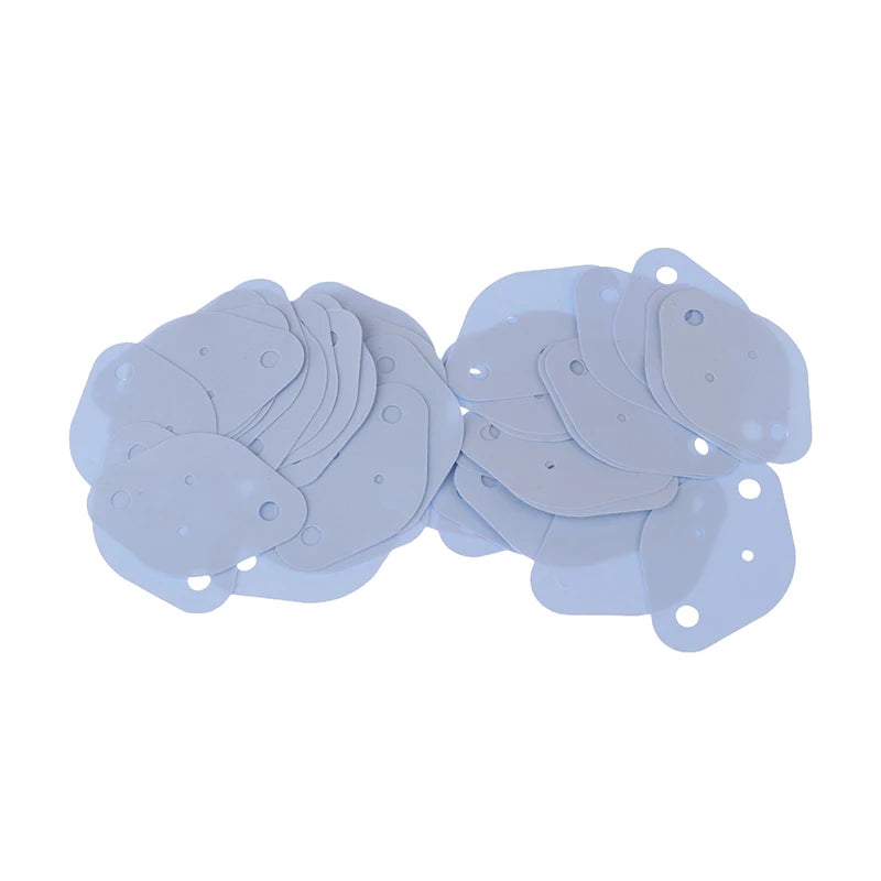 40pcs TO-3 Mica Insulation Pads Heat Resistant Silicone Mica Sheet Insulation Washers for Transistor Cooling Vue