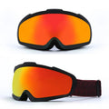 Snowboard Goggles Snow Wide Vision Over Glasses UV Protection Anti Fog Unisex Winter Goggles Vue 32HX Red China Mainland