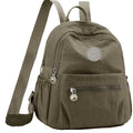 Ladies Multi-color Backpack Round Logo Design Fashionable Women's