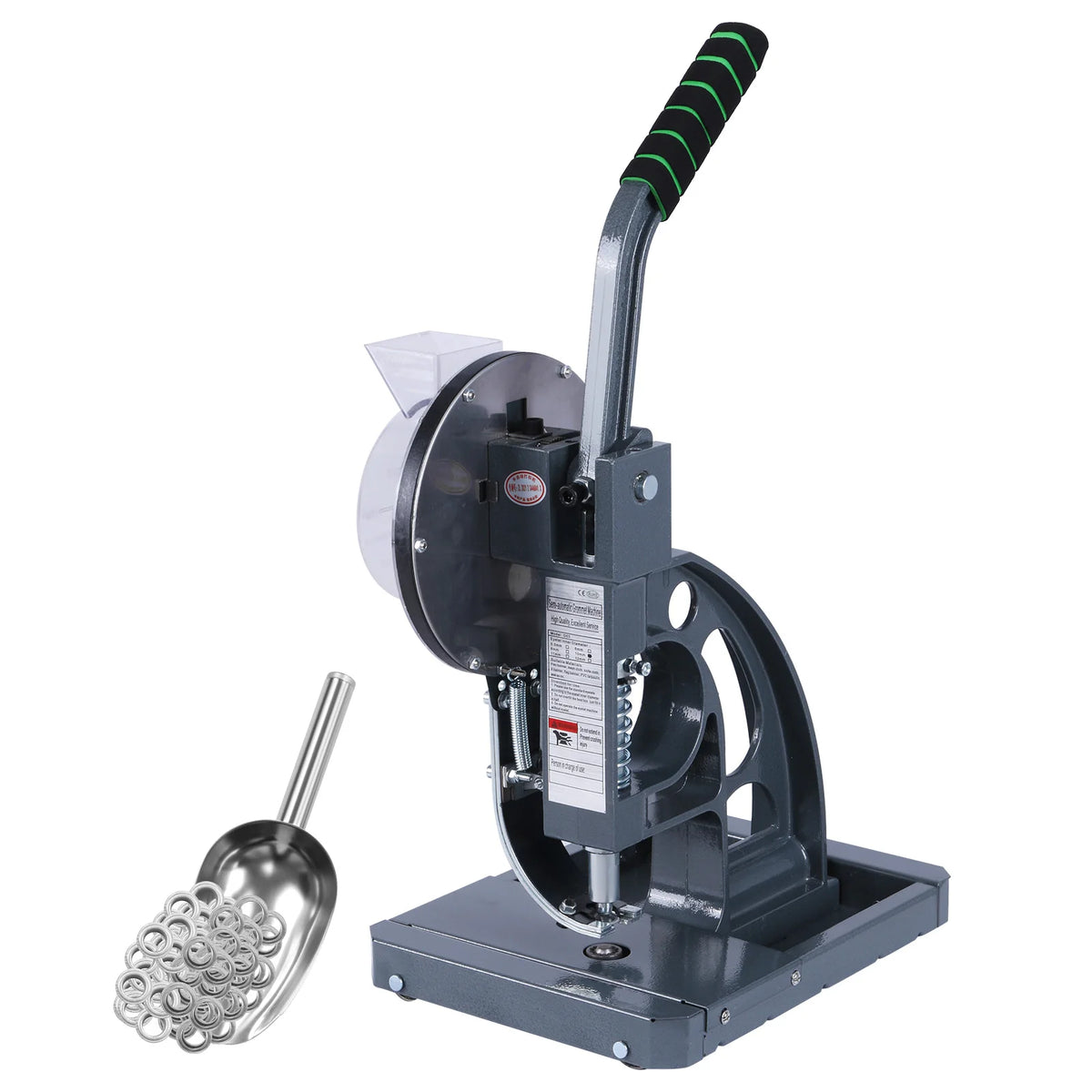 Semi-Auto 10mm Eyelet Press Machine + 5000 Metal Grommets Eyelet Press Machine Vue