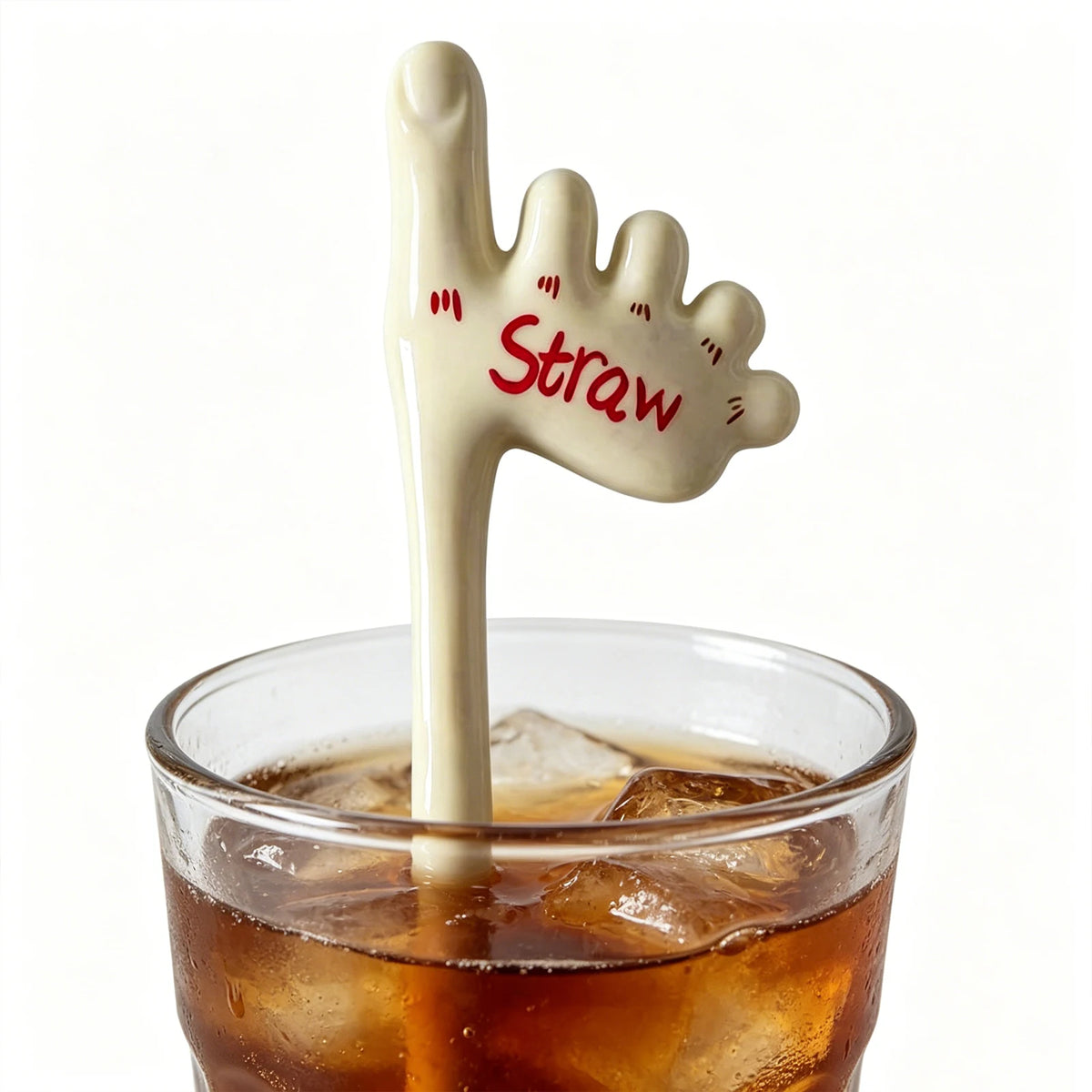 Funny Ceramic Toe Straws – Handmade Novelty Reusable Straw Novelty Drinking Straw Vue