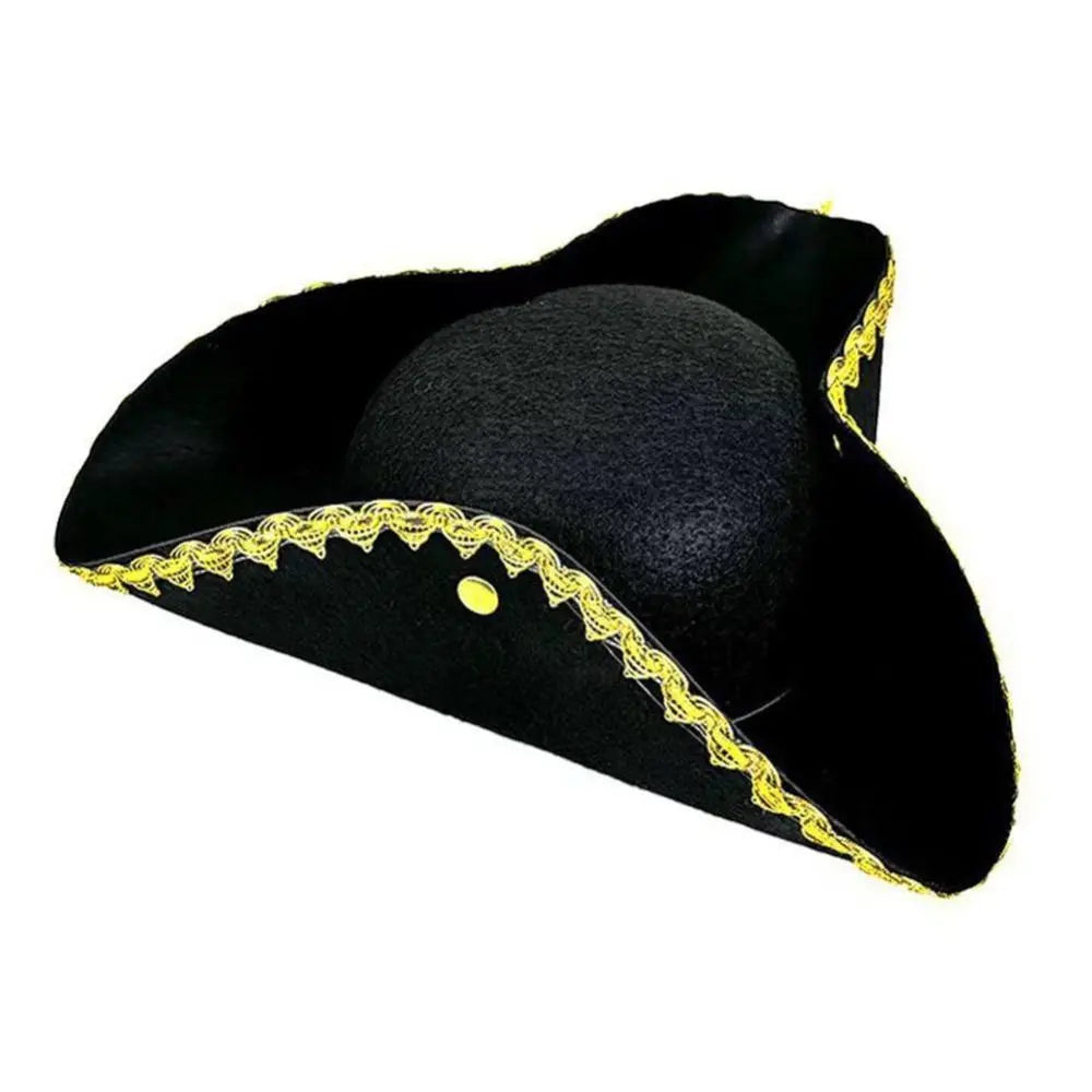 Halloween Jack Hat Cosplay Pirate Hat Dress Up Party Hat Captain Hat Funny Stage Performance Adult Tricorn Hat Men Women Vue