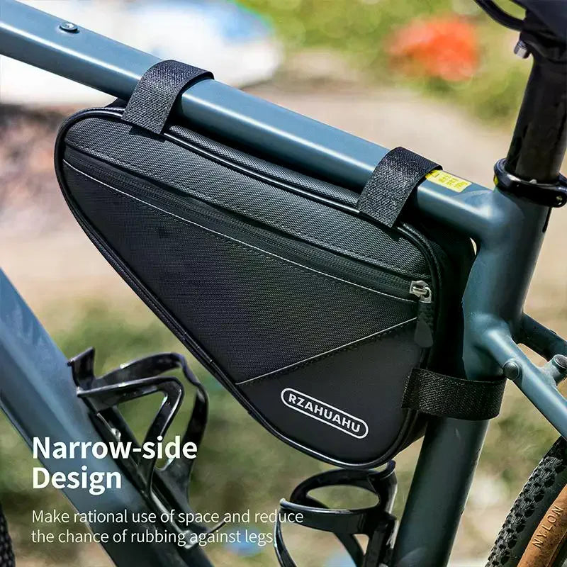Bicycle Frame Bag Triangle 2L Water Repellent Zipper Safe Storage for Outdoor Riding Work Commute Vue
