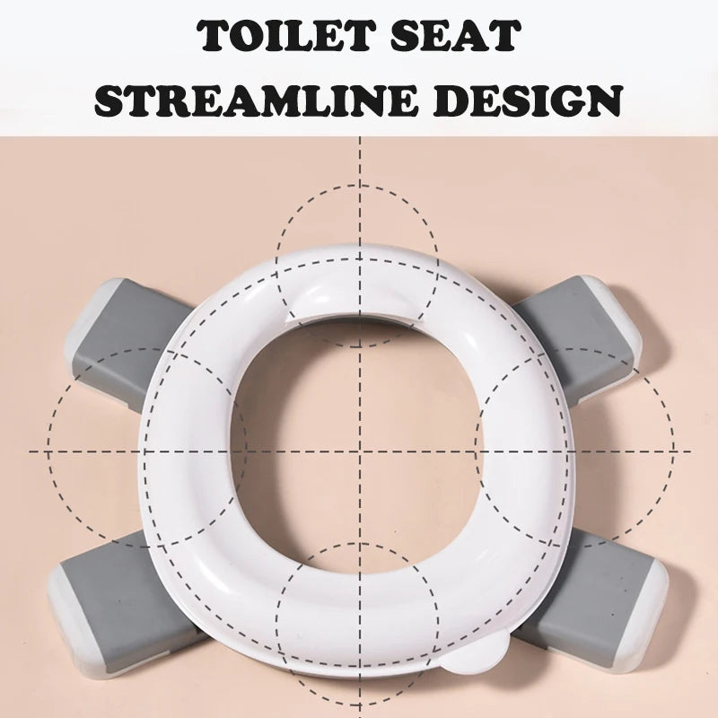3 in 1 Travel Toilet Baby Pot Portable Silicone Baby Potty Training Seat Seat Foldable Blue Children Potty With Bags Vue