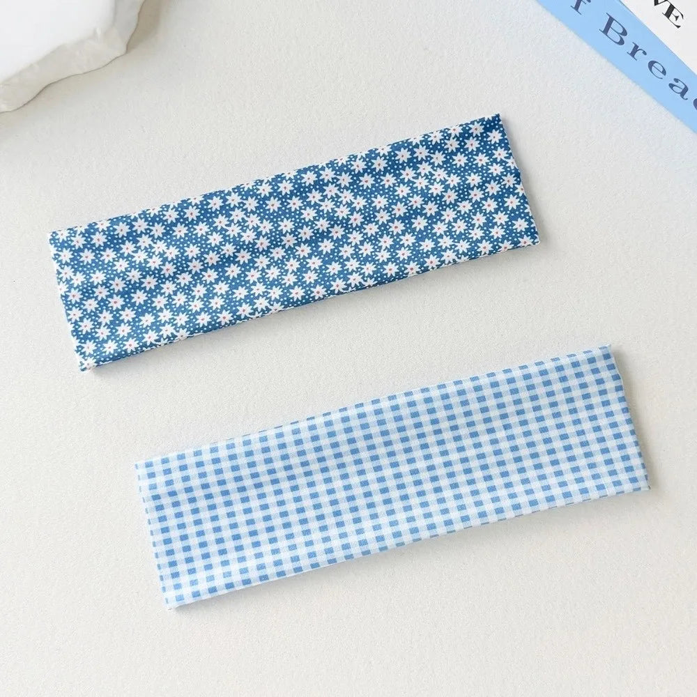 Boho Polka Dot Wide Headbands Sweat-absorbent Elastic Hairband Vue