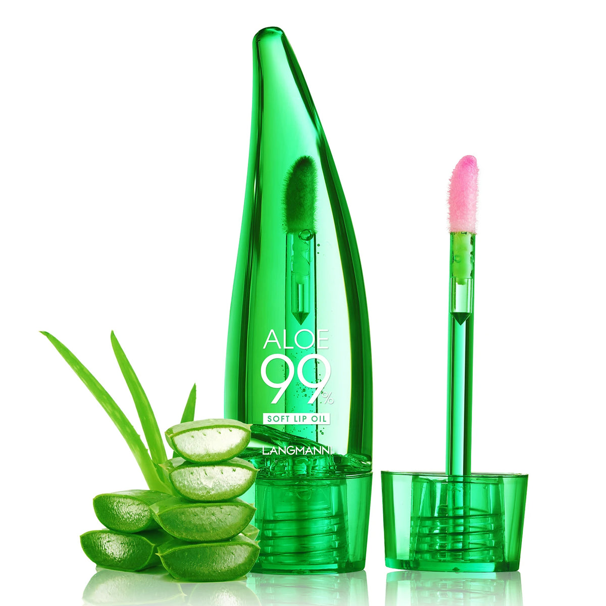 langmannni Aloe Vera Moisturising Lip Gloss Warm Feeling Colour Changing Lip Glaze Long Lasting Moisture Lip Oil Vue 18853