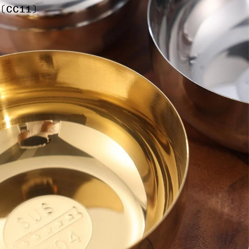Stainless Steel Bowl Big Cooked Rice Cover Single Layer Steamed Child