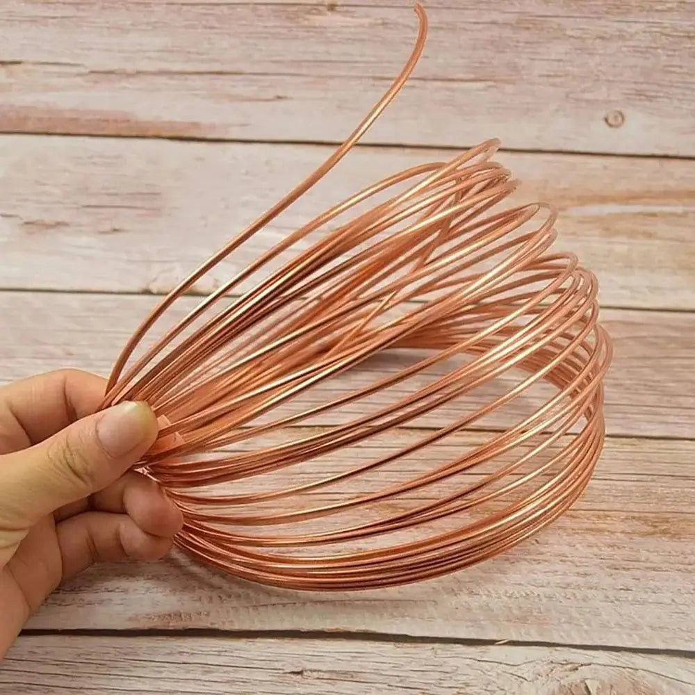 Durable 1 Meter Copper Tube Coil 99 9 Pure Soft T2 OD 2- ID 1- Wire Vue