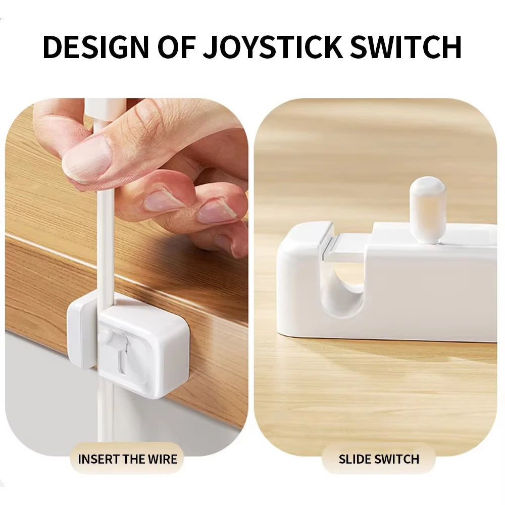 Cable Management Clip For Desk - Simple No-Drill Edge-Mounted Cord Organizer For Charging Cables And Data Wires. Vue