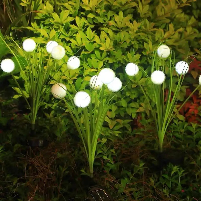 Solar Powered Ball Lights Garden Lawn Lights Flower Design Lawn Lighting Outdoor Decor Lamp Pathway Floral 5 LEDS Vue