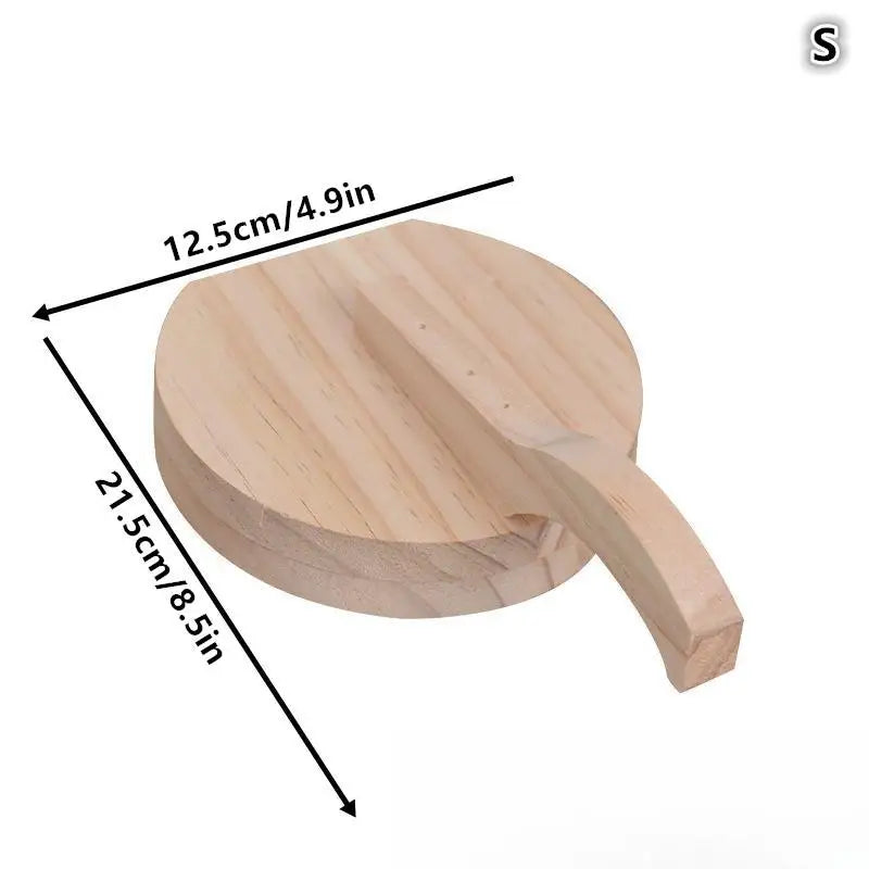 Solid Wood Dough Press Tool Quick Easy Dumpling Skin Presser Home Vue S