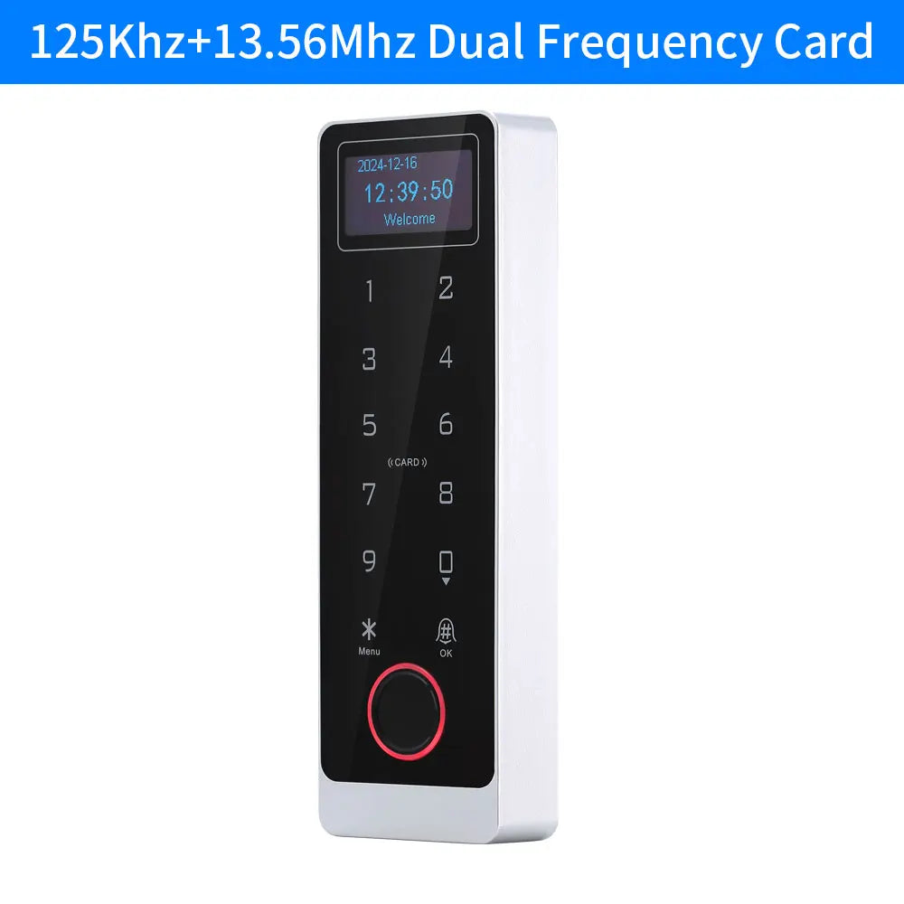 Metal Waterproof Support Tuya App RFID Wifi Biometric Fingerprint Touch Keyboard RF 125Khz/13.56Mhz Access Control Remote Unlock Vue HD1-EM-MF-tuya