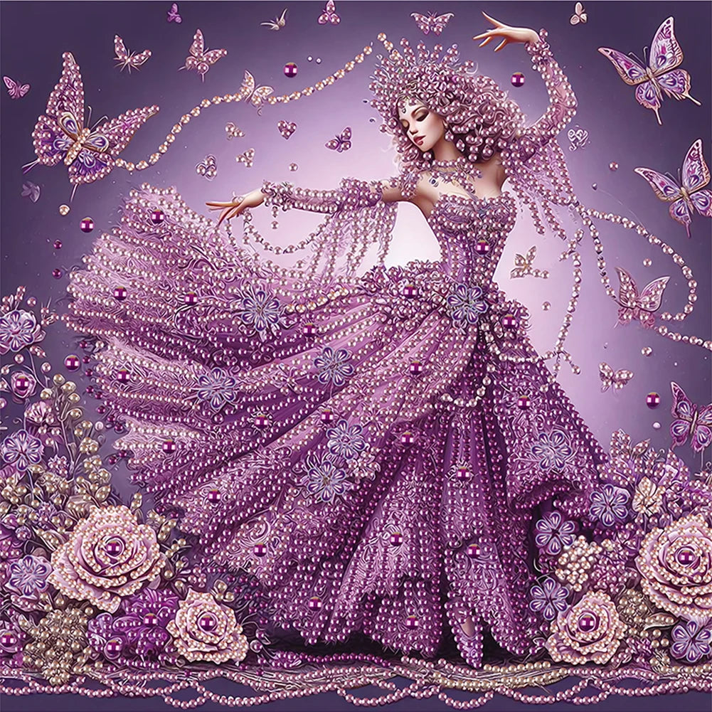 5D DIY Diamond Painting Kit Beauty Girl 30x30cm | Gift Idea Diamond Painting Kit Vue I China Mainland