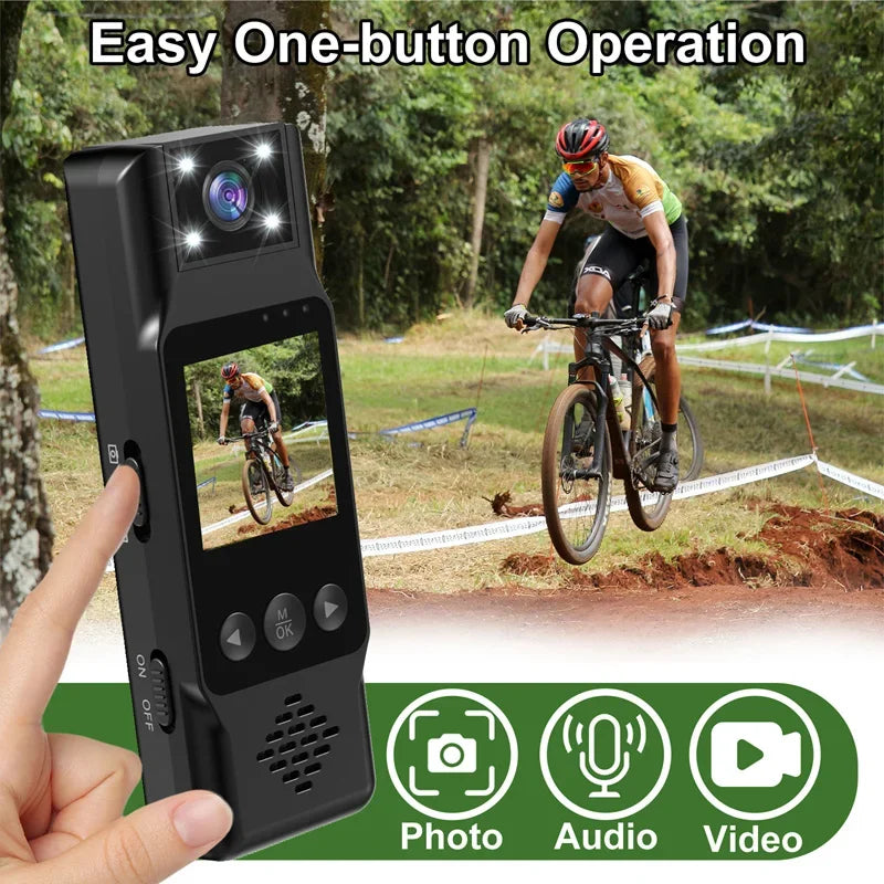 Lenovo Sports Camera Portable Mini Camera 4K HD Wifi Magnetic Back Clip Digital Video Recorder Worn Body Cam Night Vision DVR Vue