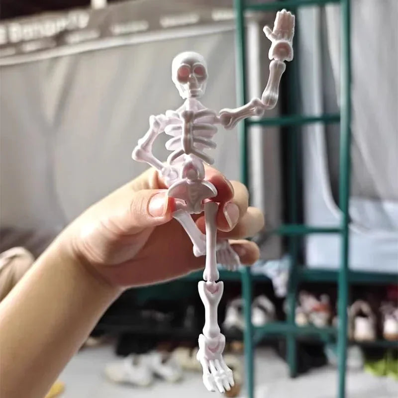 3D Printed Articulated Skeleton Fidget Toy | Poseable Figurine Articulated Figurine Vue