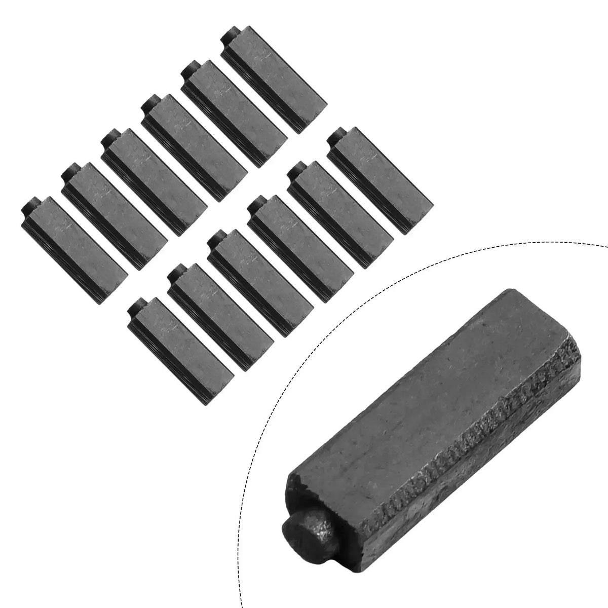 12pcs Carbon Brushes for Hair Dryer & Motors 4x5.5x17mm Carbon Brush Set Vue
