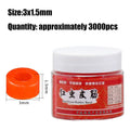 5000pcs Elastic Fishing Rubber Bait Bands Latex Raw Material Red Blood Worm Baits Elastic Band Rubber Yellow Vue red-3x1.5mm