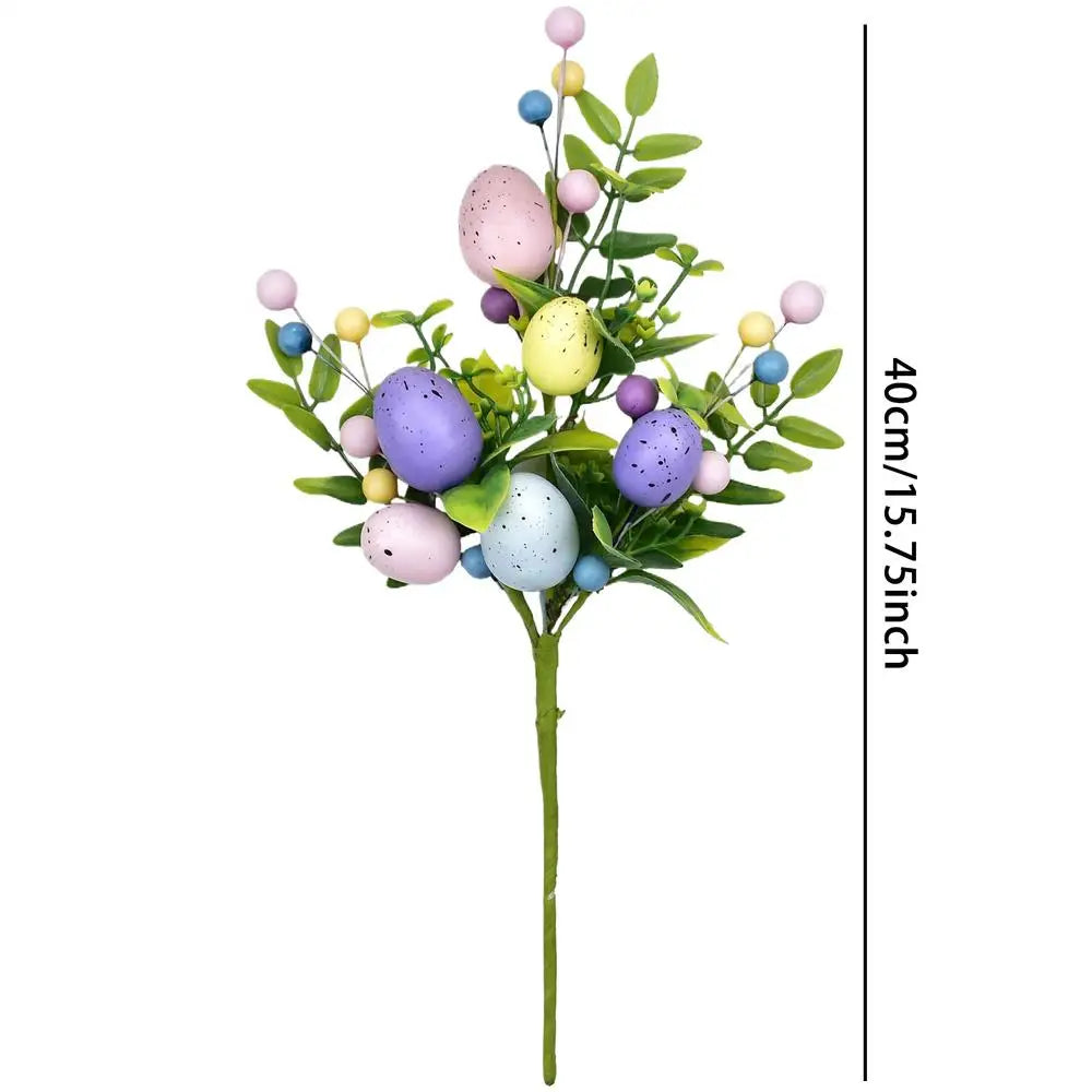 Artificial Easter Flowers Spring Floral Stems for Easter Party Table Centerpiece Arrangements Home Decor Supplies Vue White