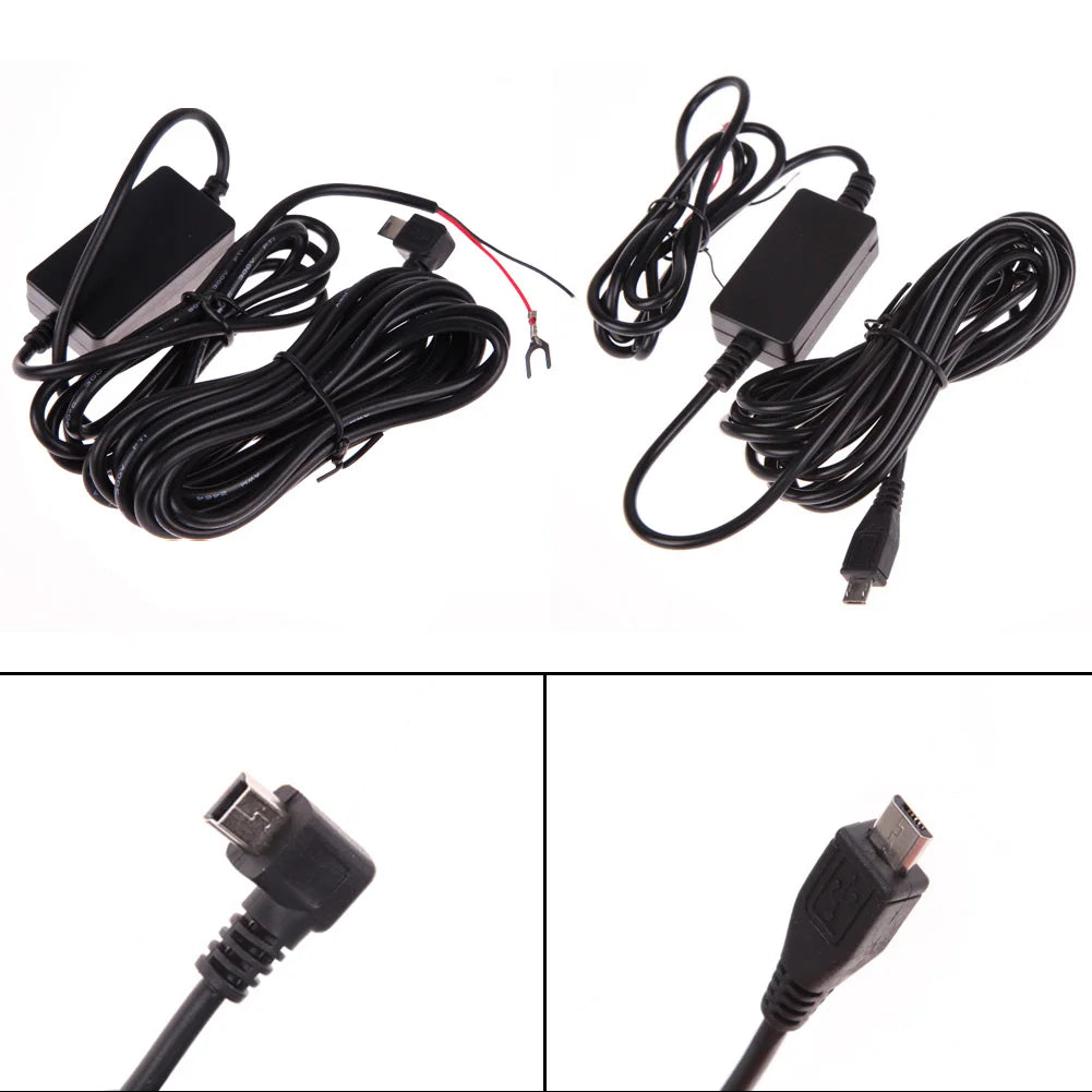 Dash Cam Hard Wire Kit Practical DC 12V To 5V Inverter Converter Auto Accessories for Car Vehicle DVR Camera Vedio Recorder Vue