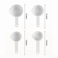 1Set Measuring Cups And Spoons Set White Plastic Kitchen Tools For Baking Cooking Mixing With Accurate Markings〔CC11〕 Vue 4Pcs