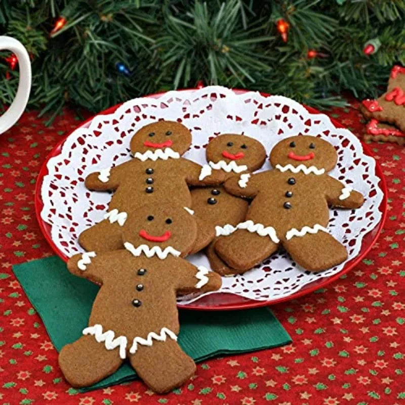 6-Cavity Gingerbread Man Silicone Mold for Christmas Chocolate, Suitable for Chocolate, Muffins, Candy, Cupcakes, and Baking Vue