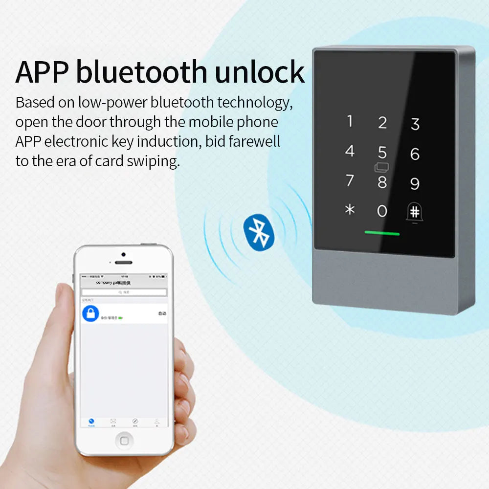 TTLOCK K3/K3F Fingerprint Access Control Door System Opener for Intercom Nfc Bluetooth Electric Gate Keypad 13.56Mhz RFID Card Vue