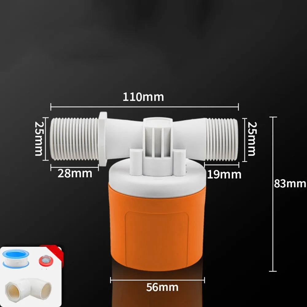 1/2" 3/4" 1" Automatic Float Valve Automatic Water Replenishment Automatic Water Level Control Water Level Control Switch Vue 3-4in Side