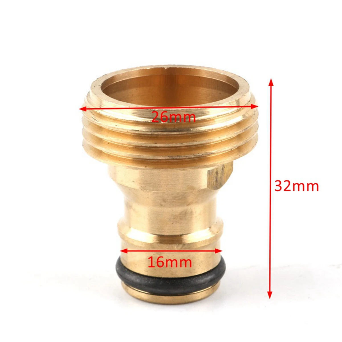 Car Washing Planting Irrigation Garden Garden Tool Brass Water Joints Hose Fitting Thread Quick Connector Nozzle Adapter Vue Male-3-4