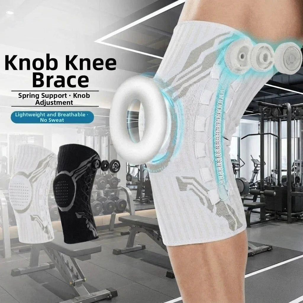 Adjustable Knee Brace Elastic Joint Support With Knob Basketball Running Football Sports Accessories For Meniscus Support Tools Vue