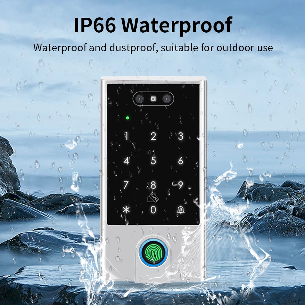 support tuya app Wifi 125KHz13.56MHZ RFID Access Control Reader Facial Recognition Biometrics Fingerprint Wiegand Access Control Vue