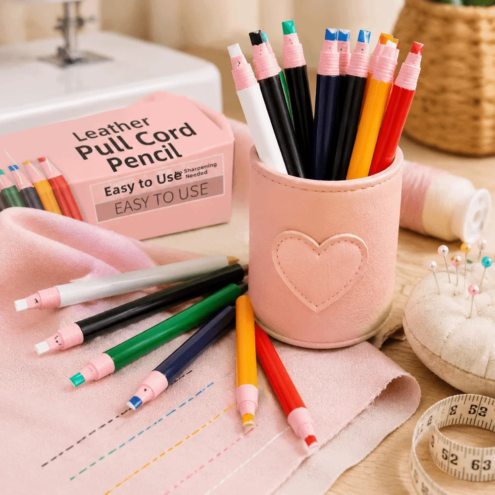 3/6/12pcs Bright Colors Fabric Marking Pencil Water-Soluble DIY Tailor Chalk Crayon No-Sharpening Colorful Garment Pencil Vue