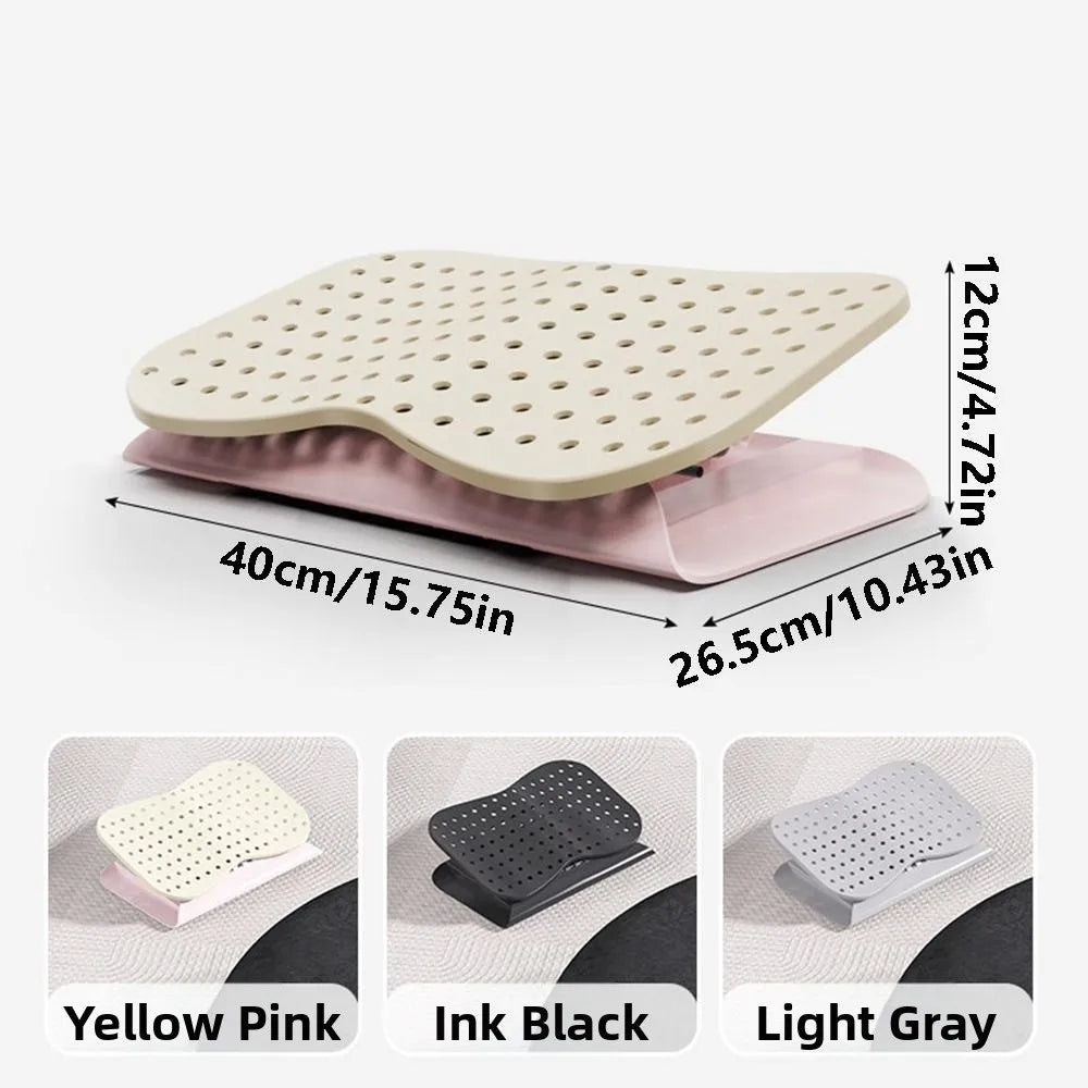 Ergonomic Under Desk Footrest Nonslip Bottom 6 Level Office Desk Leg Rest Comfortable Breathable Foot Stool Office Chair Vue