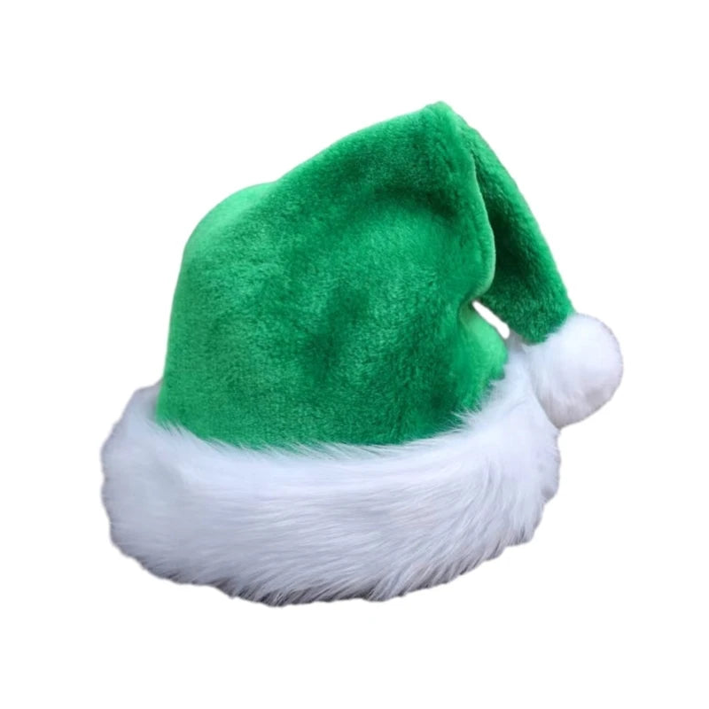 Kids Plush Elf Hat with Bell – Christmas Santa Helper Cap