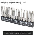 13Pcs Special shaped Screwdriver Set 50mm U-shaped Y-Type Triangle Inner Cross Three Points Screwdriver Bit Tool garden tools Vue 13pcs