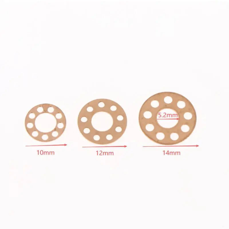 10Pcs Brass Washers for Folding Knife Precision Gasket Oil Storage Durable Knife Accessories for Repair Upgrade Vue