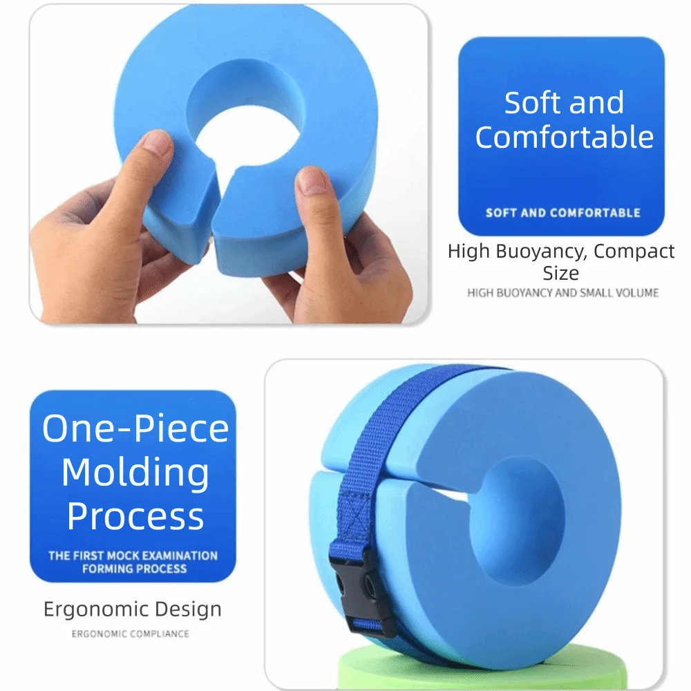 Foam Material Swimming Floating Rings High-Density EVA-Foam Handle Strip Swim Training Equipment Quick Release Buckle Vue