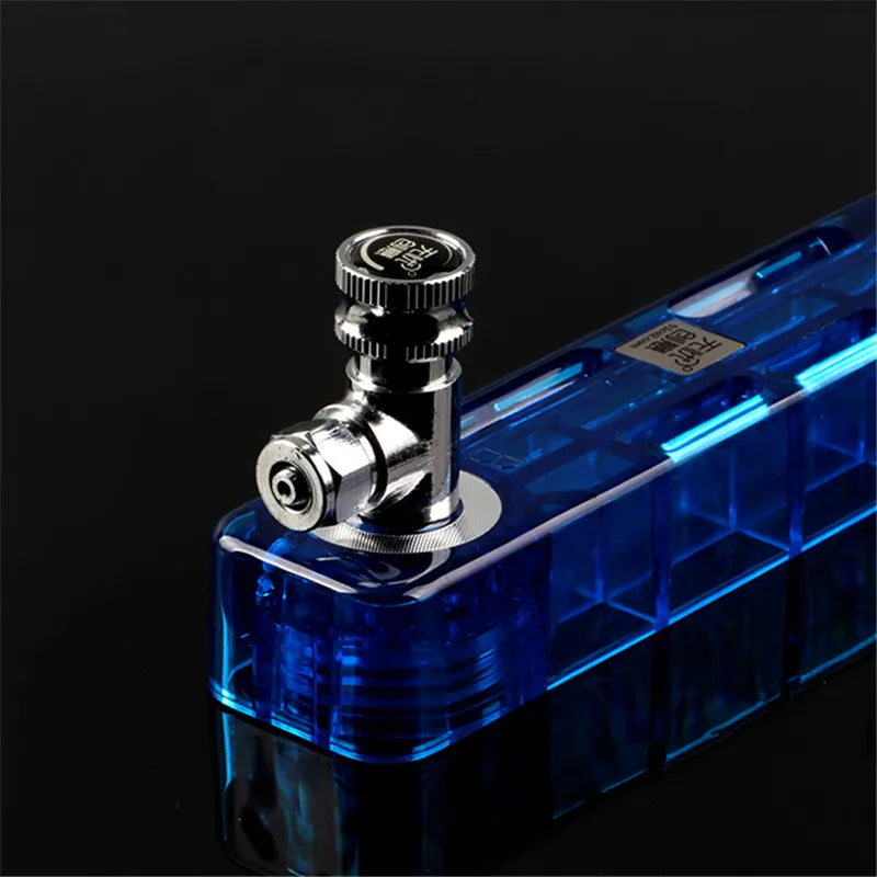 Aquarium DIY CO2 System Generator Kit Co2 Diffuser with Pressure Gauge and Tube Nano Plants Plant Tank CO2 Diffuser Generator Vue