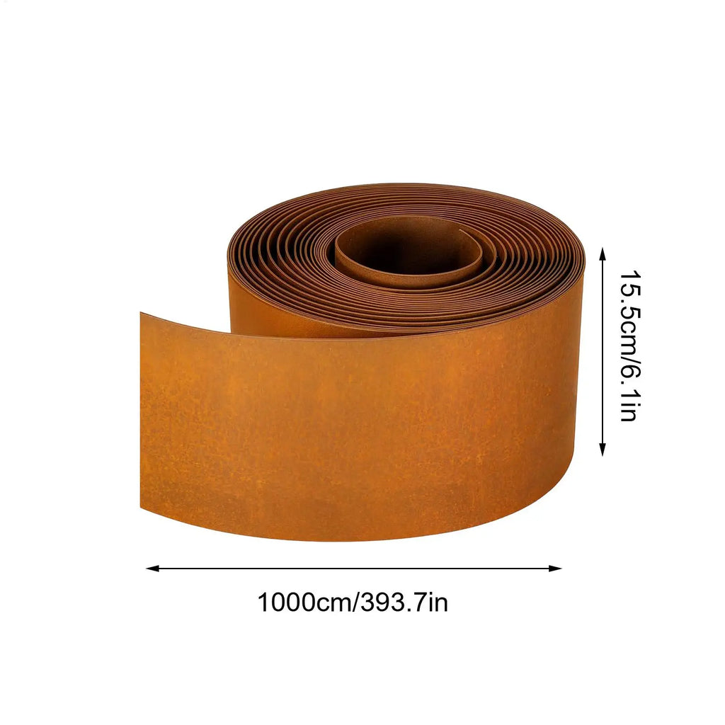 Cuttable Steel Lawn Edging and Landscape Border Weatherproof Protective Landscape Edging for Indoor Greenhouse Yard Patio Lawn Vue