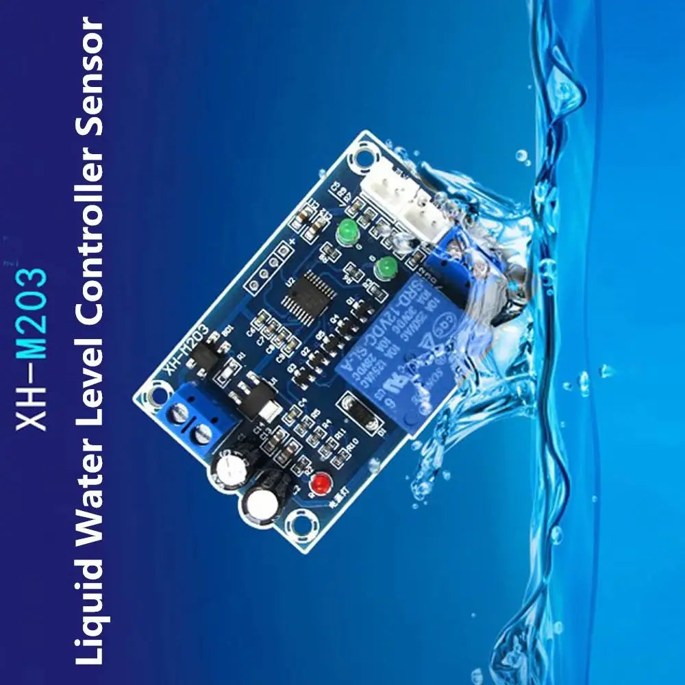 XH-M203 12V Water Level Controller Automatic Water Level Controller Relay Pump Switch Liquid Sensor Switch Level Control Board Vue