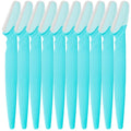 5-12piece Unisex Precision Eyebrow Facial Razor Set Modern Beauty Tool Safety Guard Face Hair Care Durable Razor Eyebrow Trimmer Vue 10-piece Blue