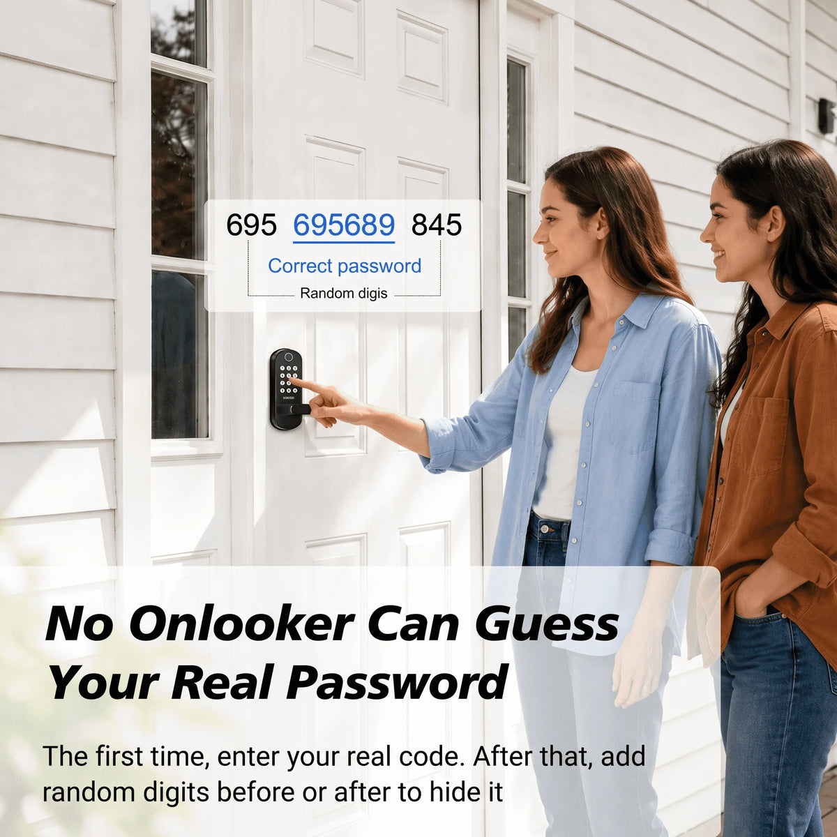 TTLock Smart Fingerprint Door Lock Keyless Entry Electronic Digital Handle Bluetooth APP Passcode RFID Card Gateway Security B04 Vue