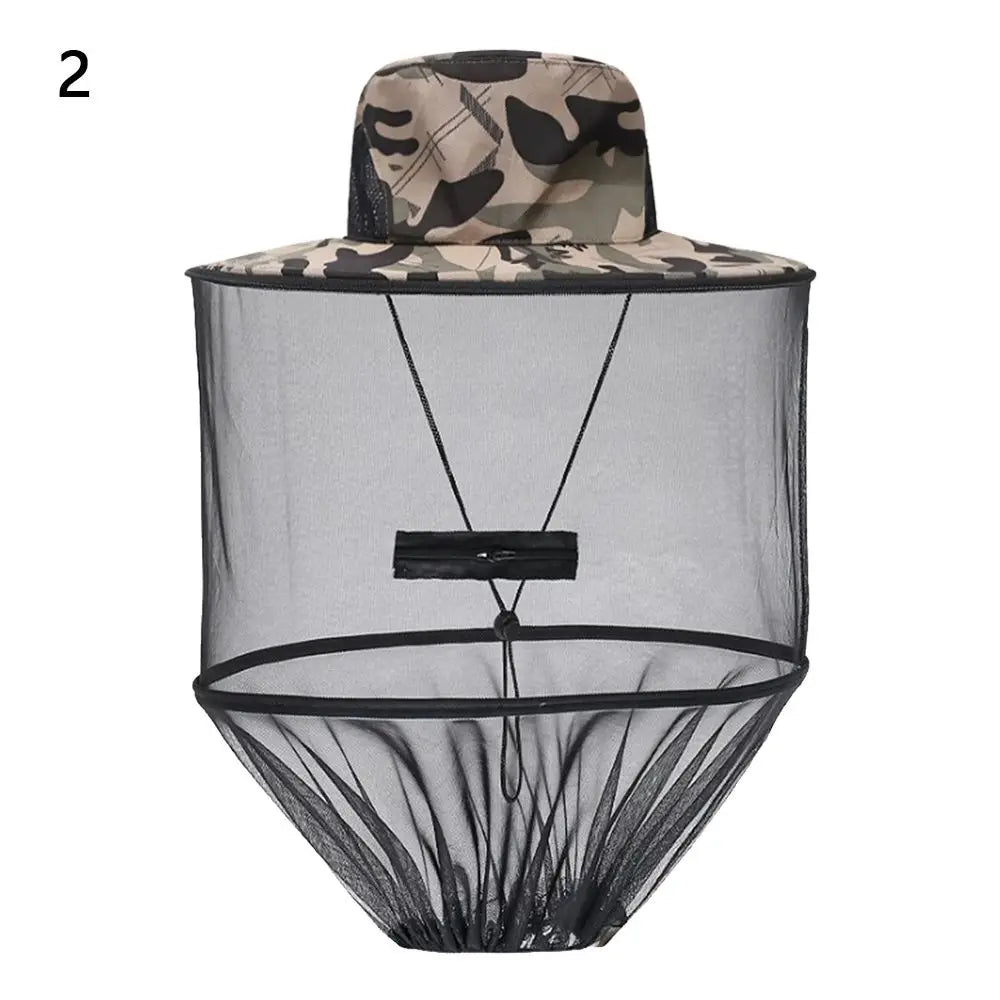 Fashion Casual Insect Bee Protection Foldable Fishing Cap Mosquito Vue 2