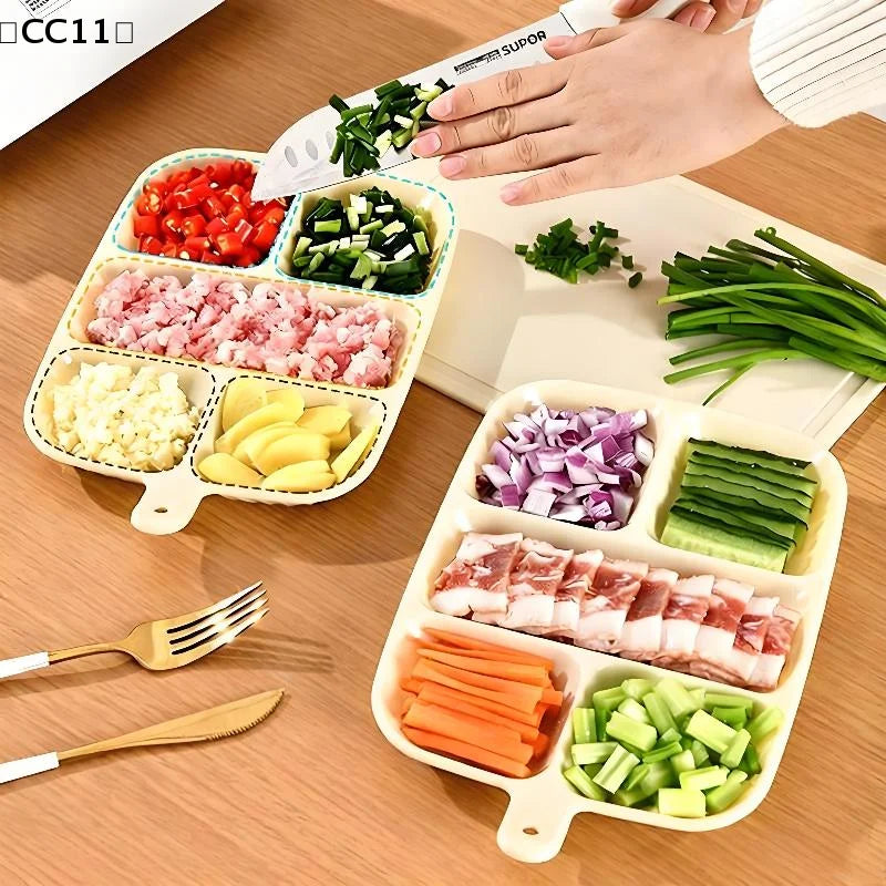 Scallion Ginger Garlic Side Dish Compartmentalized Storage Tray 5